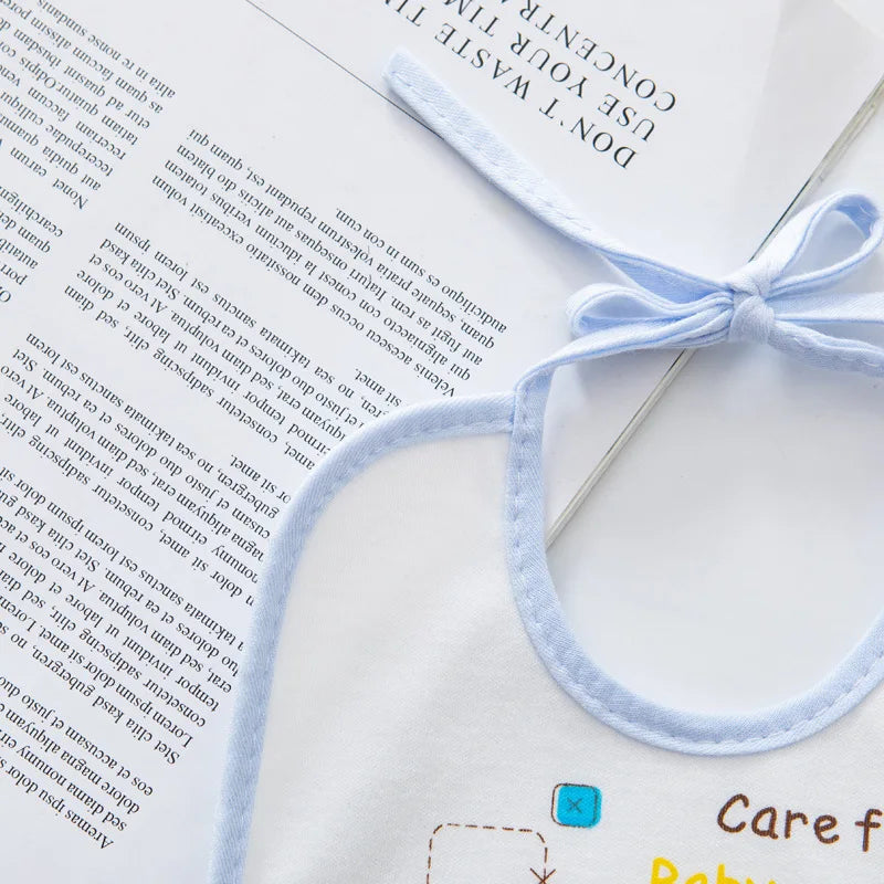 Baby Bibs Cotton Waterproof Bib Children Feeding Clothes Protection Kids Toddler Scarf for Newborns Boys Girls Accessories
