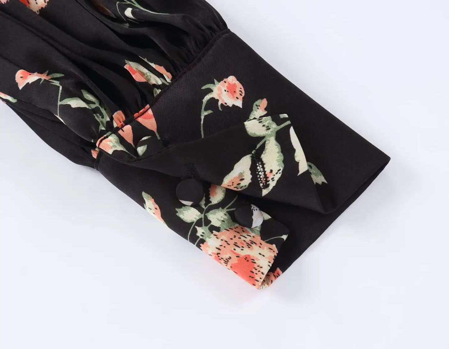 AP Floral Pleated Satin Collection 2025 Autumn Long Sleeve Girls Floral Pleated Dress Baby Romper Cute, #6007