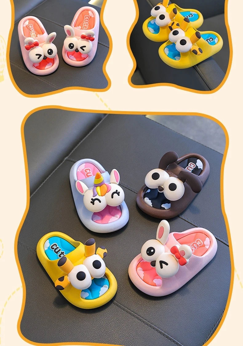 Summer Children's Sandals Slippers for Boys  Girls Baby Non-Slip Soft Bottom Indoor Bath Parent-Child Children Sandals soft gift