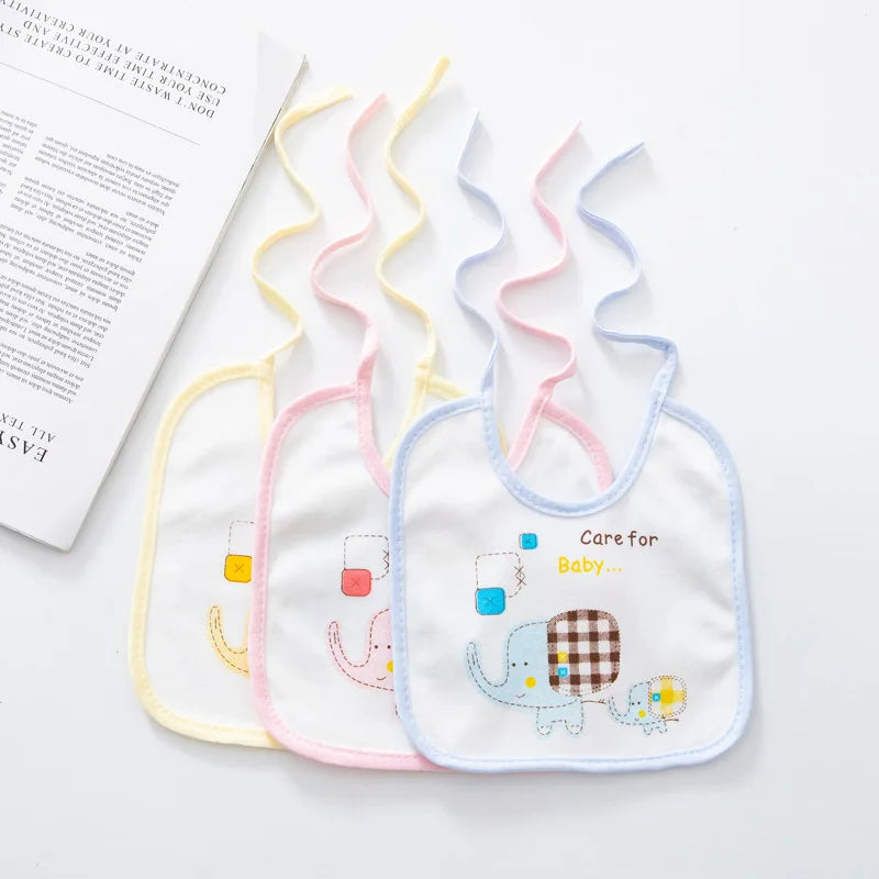 Baby Bibs Cotton Waterproof Bib Children Feeding Clothes Protection Kids Toddler Scarf for Newborns Boys Girls Accessories