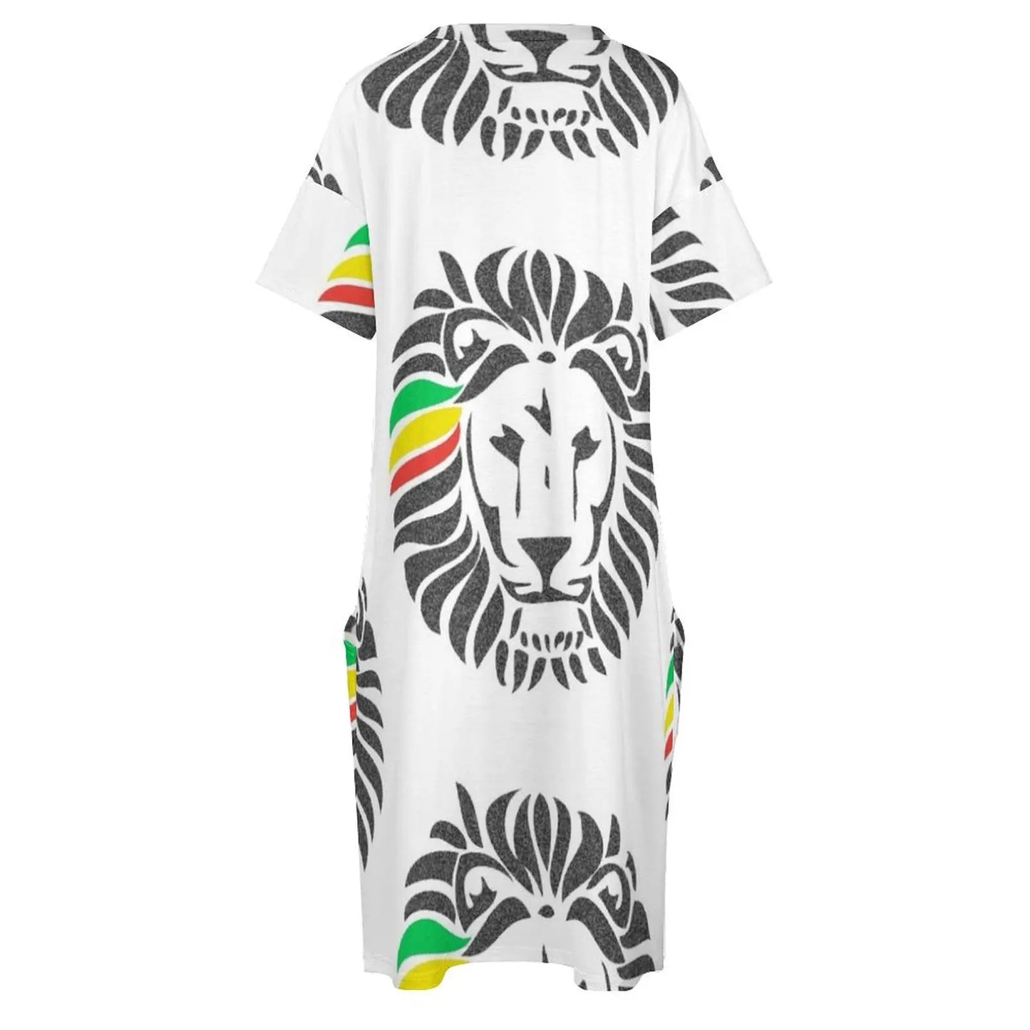 Lion Tuff Loose Pocket Dress womens clothing elegant dresses plus sizes