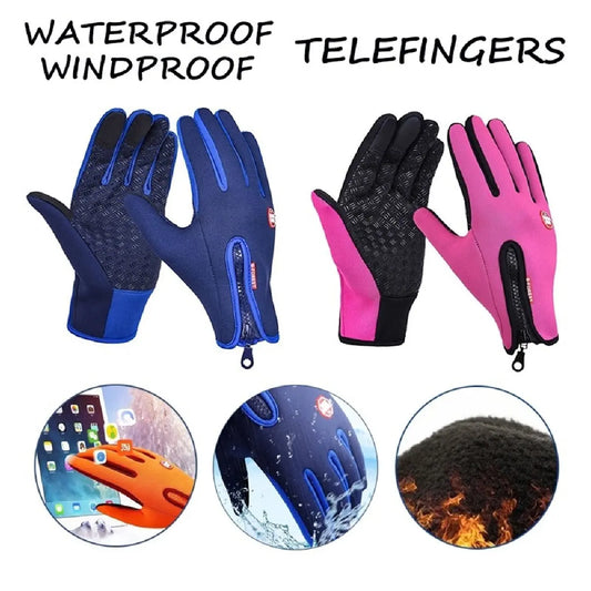 Unisex Touchscreen Winter Gloves Thermal Warm Cycling Bicycle Bike Ski Outdoor Camping Hiking Motorcycle Gloves For Sports
