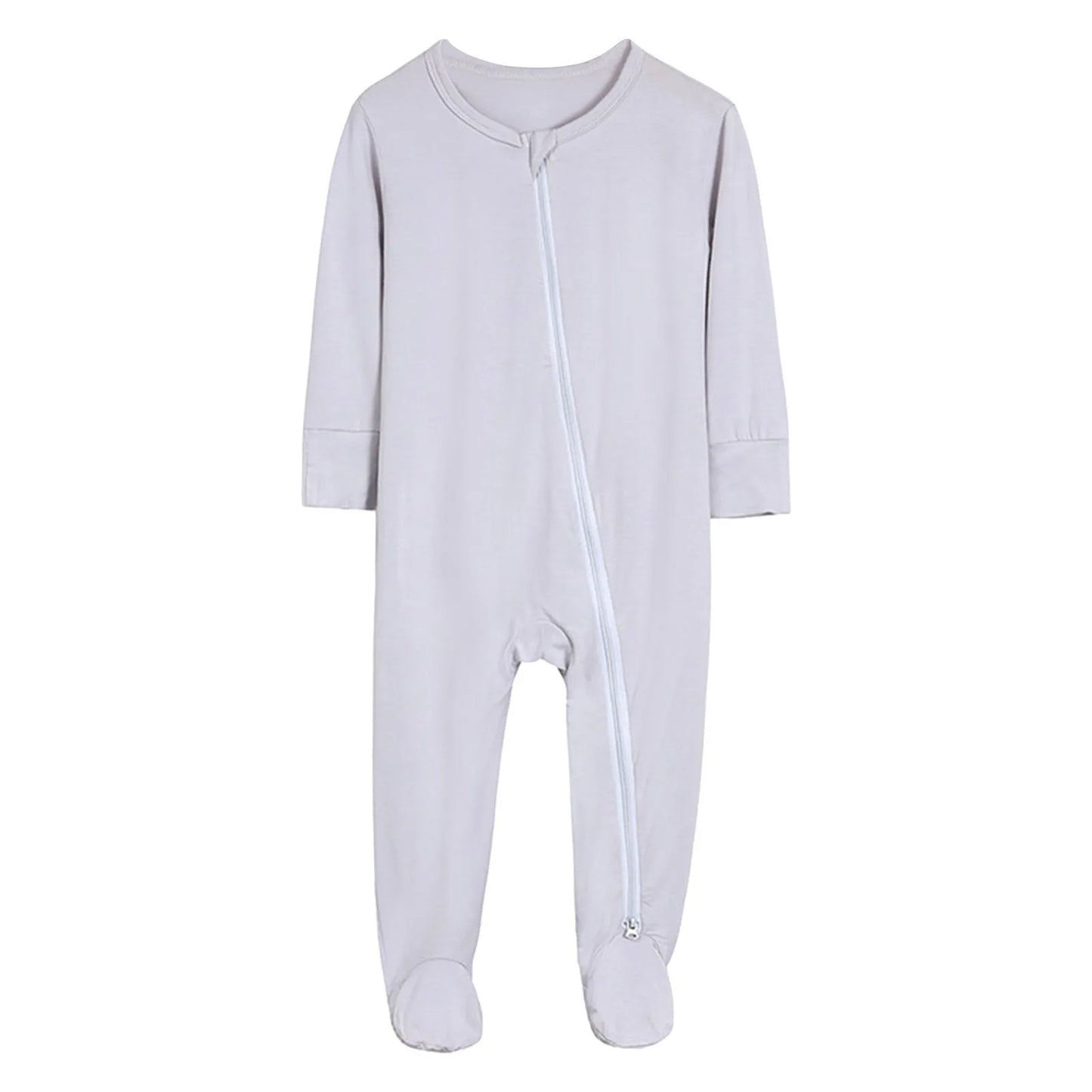 2024 Newborn Baby Bamboo Fiber Romper Solid Breathable Long Sleeve Clothes For 0-24M Boy Girl Jumpsuit Infant Loungewear Pyjamas