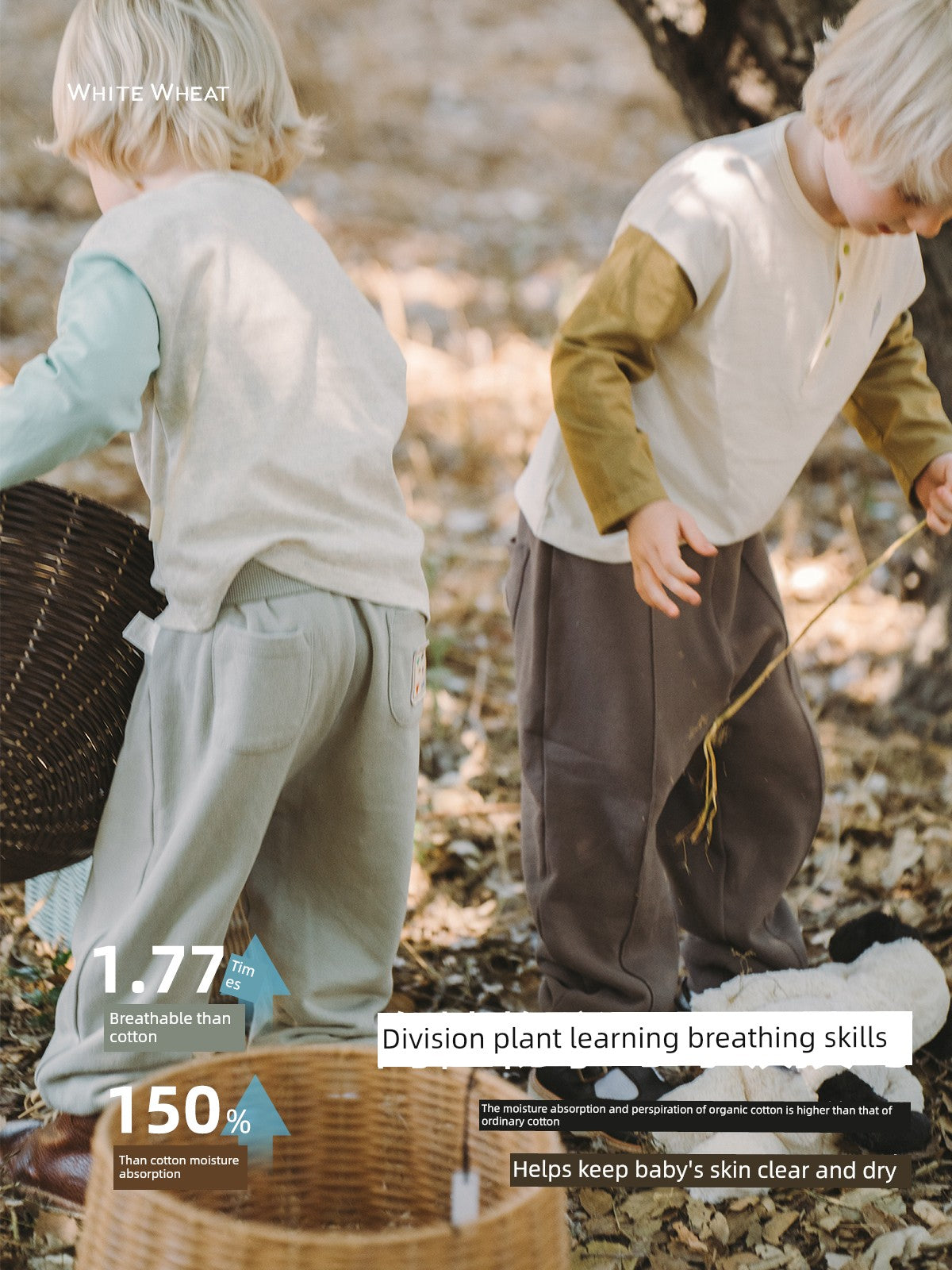 Kids Baby Girl Pure Cotton Boy Spring and Autumn Clothing Pants