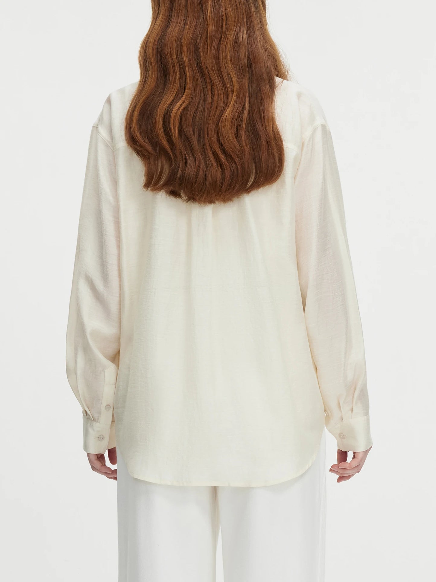 FSLE Office Lady Work Style Shirt Jacket for Women's Autumn Leisure Commuting 2024 Autumn New Metal Button Shirt 24FS13171