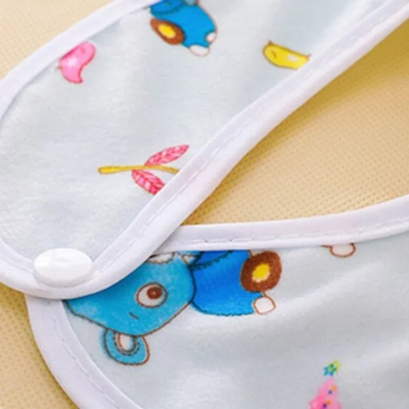 1PCS Baby Bibs Cotton Waterproof Bib Children Feeding Clothes Protection Kids Toddler Scarf for Newborns Boys Girls Accessories