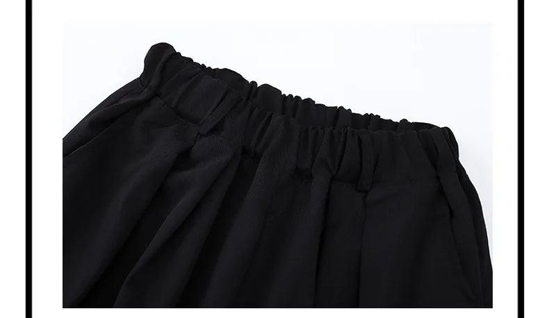 New Kids Street Dance Hip Hop Clothing Boys Girls Loose Long Sleeves Shirt Black Pants Casual Rave Clothes Teenagers Stage Wear