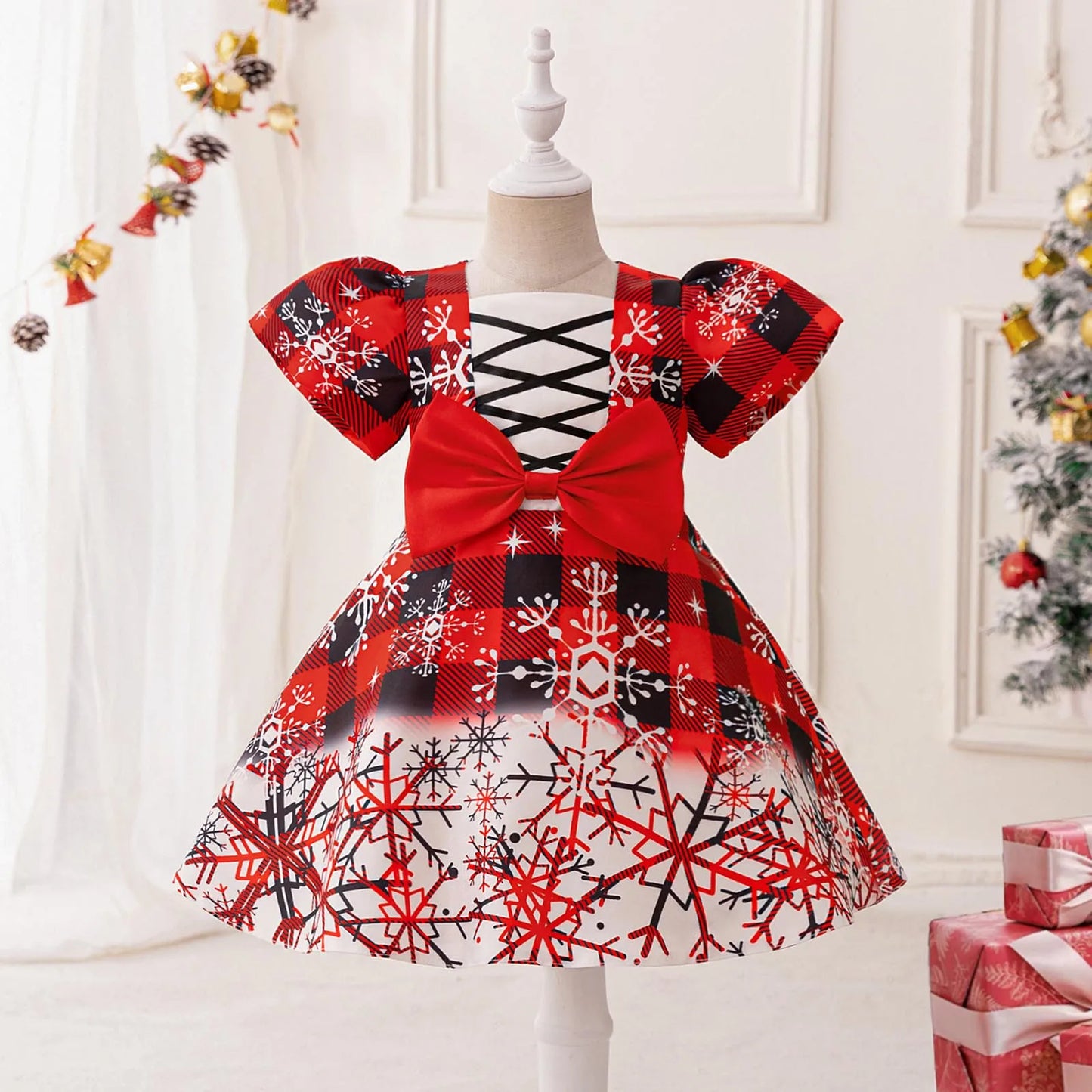 Baby Christmas Party Girls Costume Carnival Halloween Deer Candy Santa Claus Green Birthday Princess Dress Wedding Kids Clothes