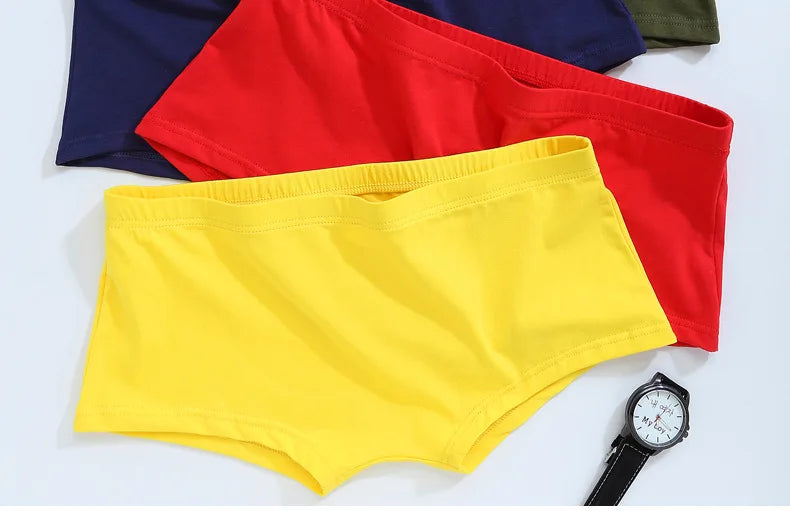 Youth Underwear for Men Cotton Breathable Boxer Shorts Boy Sports Comfortable Aro Pants Teenager Sleepwear Home Bottom Lingerie