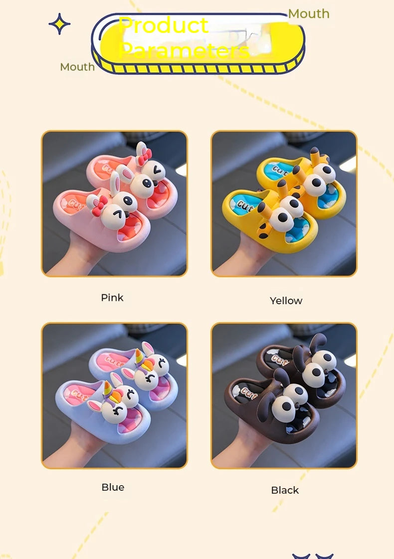 Summer Children's Sandals Slippers for Boys  Girls Baby Non-Slip Soft Bottom Indoor Bath Parent-Child Children Sandals soft gift