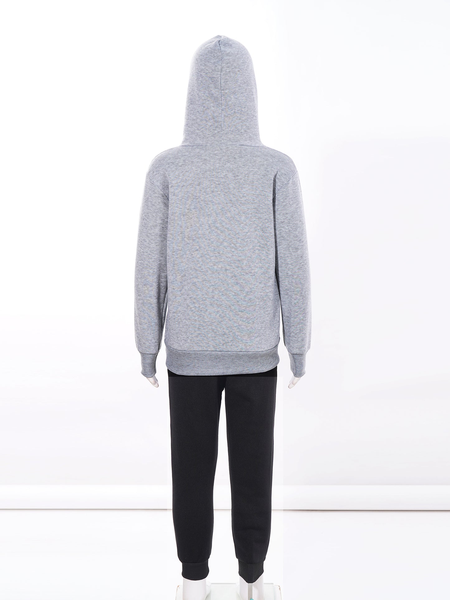 Kids Boys Girls Letter Printed Sport Suit Tracksuit Long Sleeve Hooded Pullover with Elastic Waistband Pants