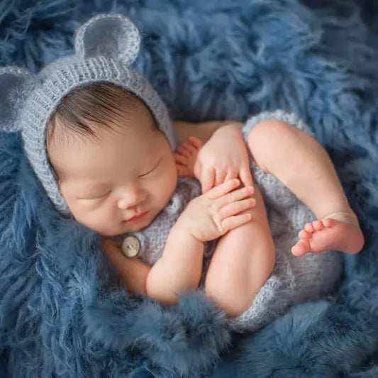 Newborn Photography Clothing New Children's Photography Clothing Newborn Baby Girl/Boy Costume Photo Photography Prop Romper Hat