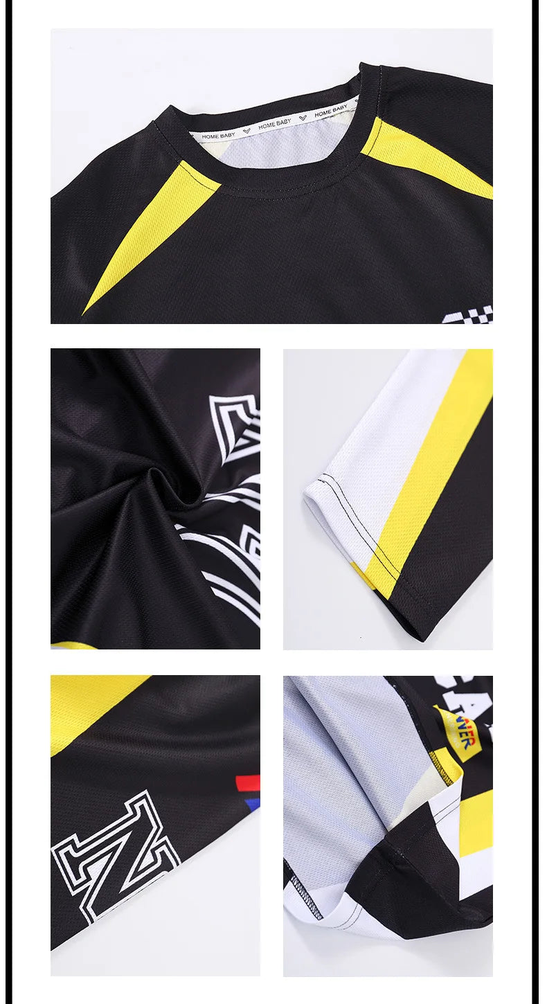 Kid Hip Hop Clothing Yellow Racing Long Sleeve T Shirt Vest Black Casual Cargo Pants for Girls Boys Jazz Dance Costume Clothes