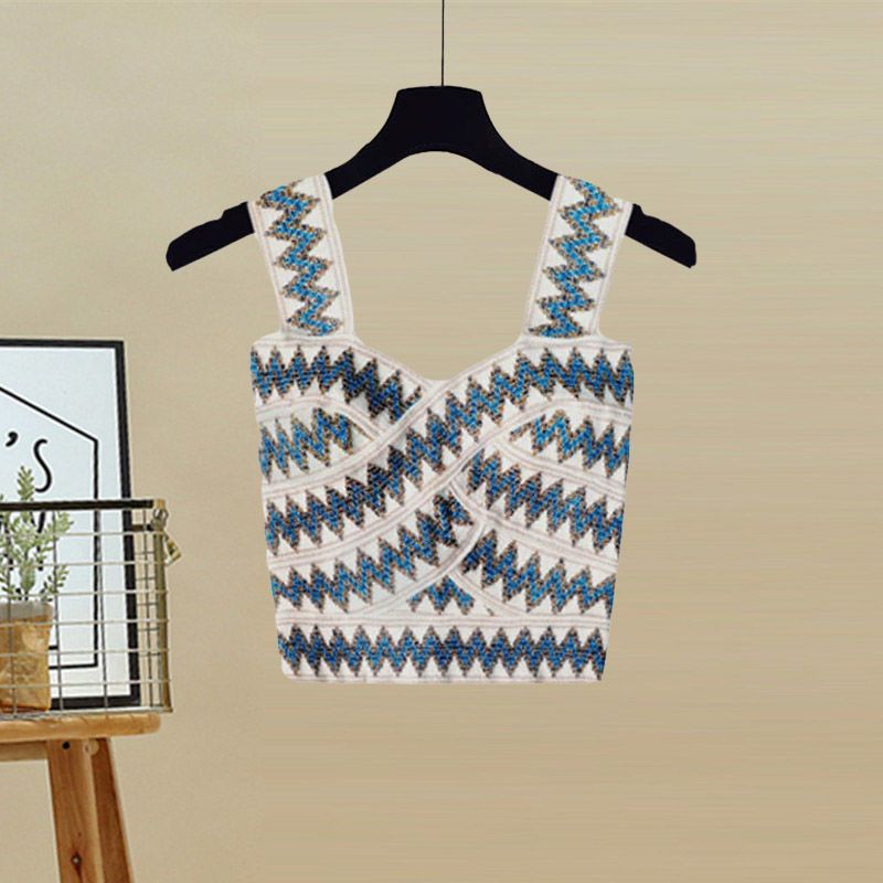 Spring/Summer Fashion Women Three Piece Set Temperament Chiffon Shirt Small Fragrant Knitted Back Temperament Split Jeans