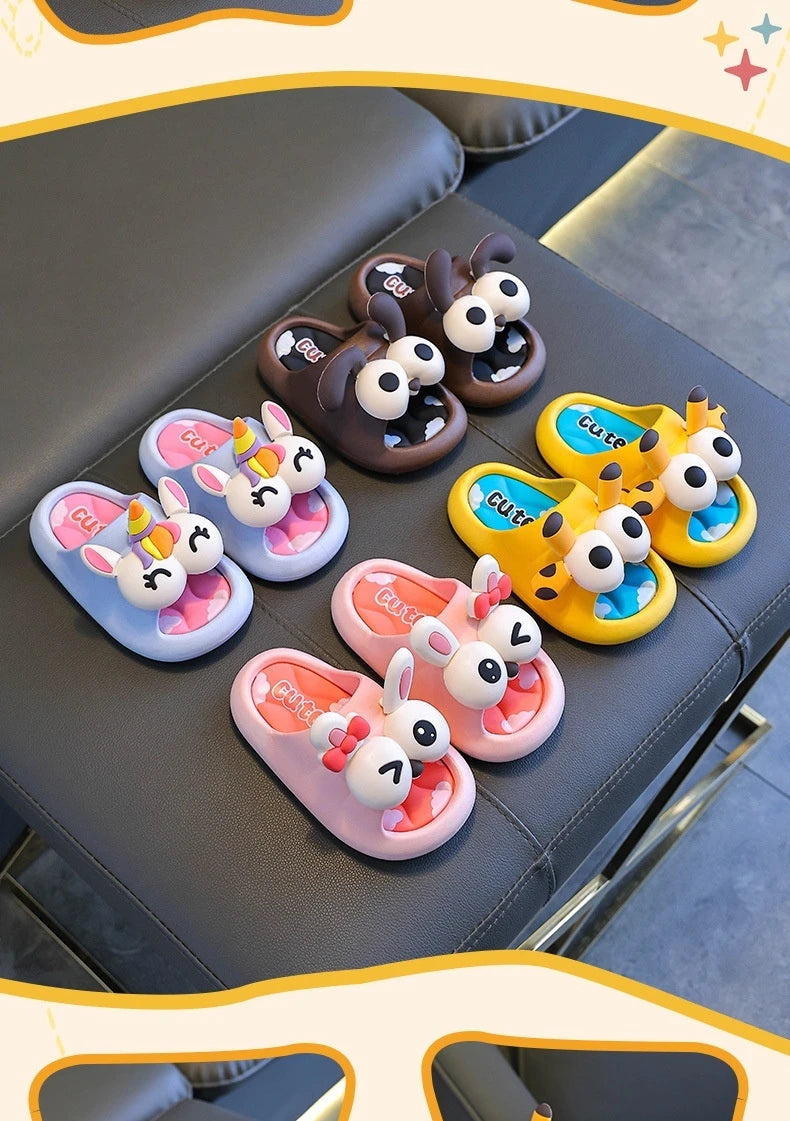 Summer Children's Sandals Slippers for Boys  Girls Baby Non-Slip Soft Bottom Indoor Bath Parent-Child Children Sandals soft gift