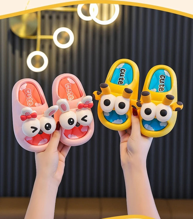 Summer Children's Sandals Slippers for Boys  Girls Baby Non-Slip Soft Bottom Indoor Bath Parent-Child Children Sandals soft gift