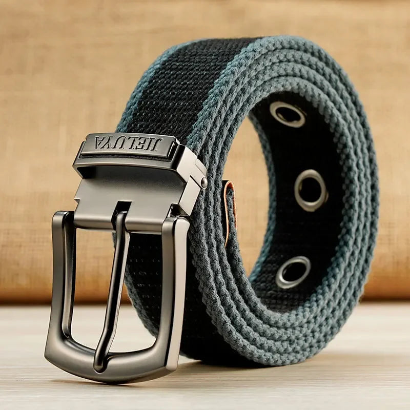 Plus Large Size 110 120 130 140 150 160 cm Canvas Belt for Men Alloy Pin Buckle Jeans Belts High Quality Outdoor Belts