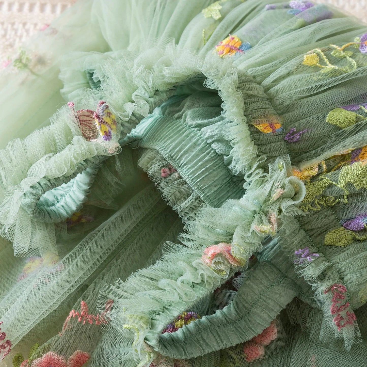 Butterfly Newborn Baby Dress New Summer Cute Baby Girls Clothes Tulle Lace Embroidery Infant Party Clothing 1 -5Y Birthday Dress