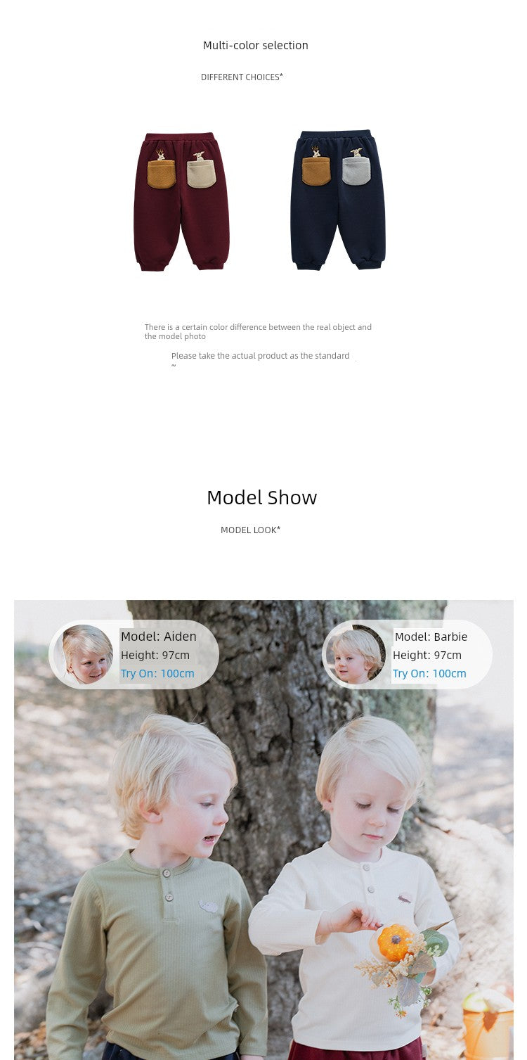 Boys and Girls out Sports Baby Winter Pants