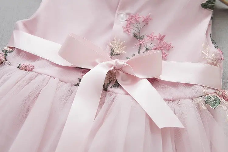 Infant Princess Dress for Girls Mesh Summer Girl Dress One Piece Toddler Clothes Boutique Clothing Girls Fashion First Year