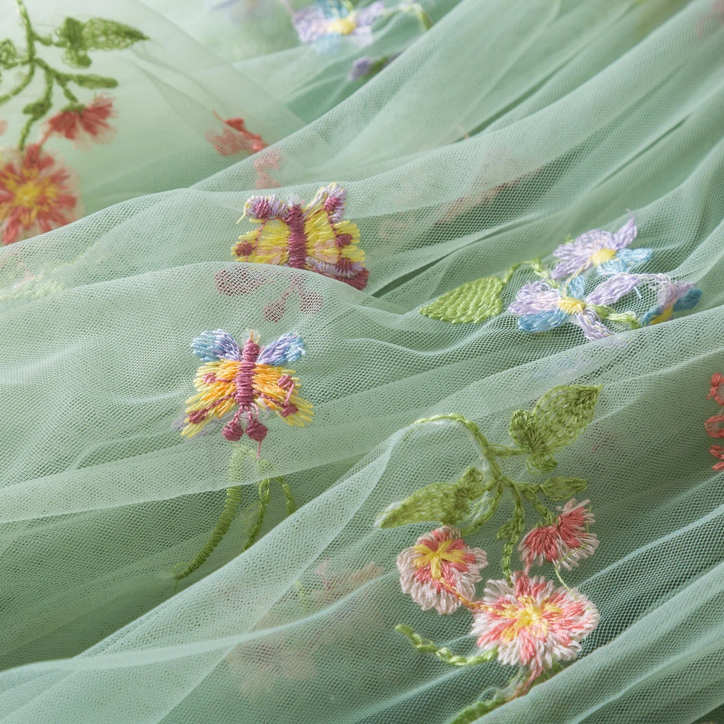 Butterfly Newborn Baby Dress New Summer Cute Baby Girls Clothes Tulle Lace Embroidery Infant Party Clothing 1 -5Y Birthday Dress