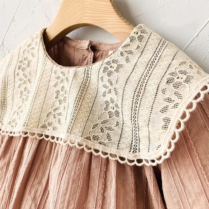 2024 New Spring Sister Clothes 0-3Yrs Kids Princess Dresses Toddler Baby Bodysuits Long Sleeved Cotton Baby Girls Party Dress