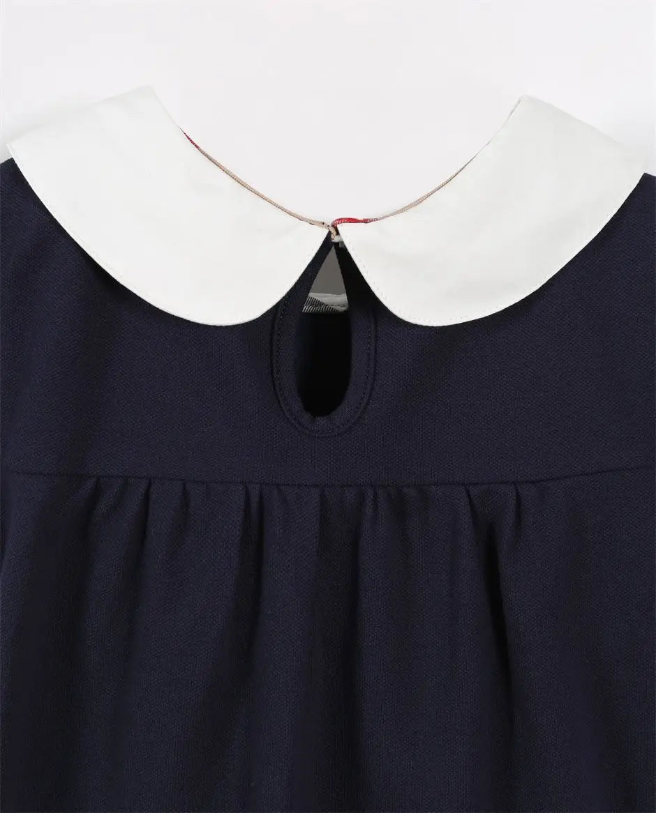 High-End Girls Dress Mori Style Elegant College Style Princess Dress Summer Maillard Girl Short Sleeve Skirt Western Style