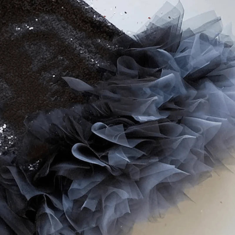 Baby Girl Princess Feather Sequin Dress Infant Toddler Child Teens Rainbow Vestido Party Pageant Birthday Baby Clothes 1-14Y