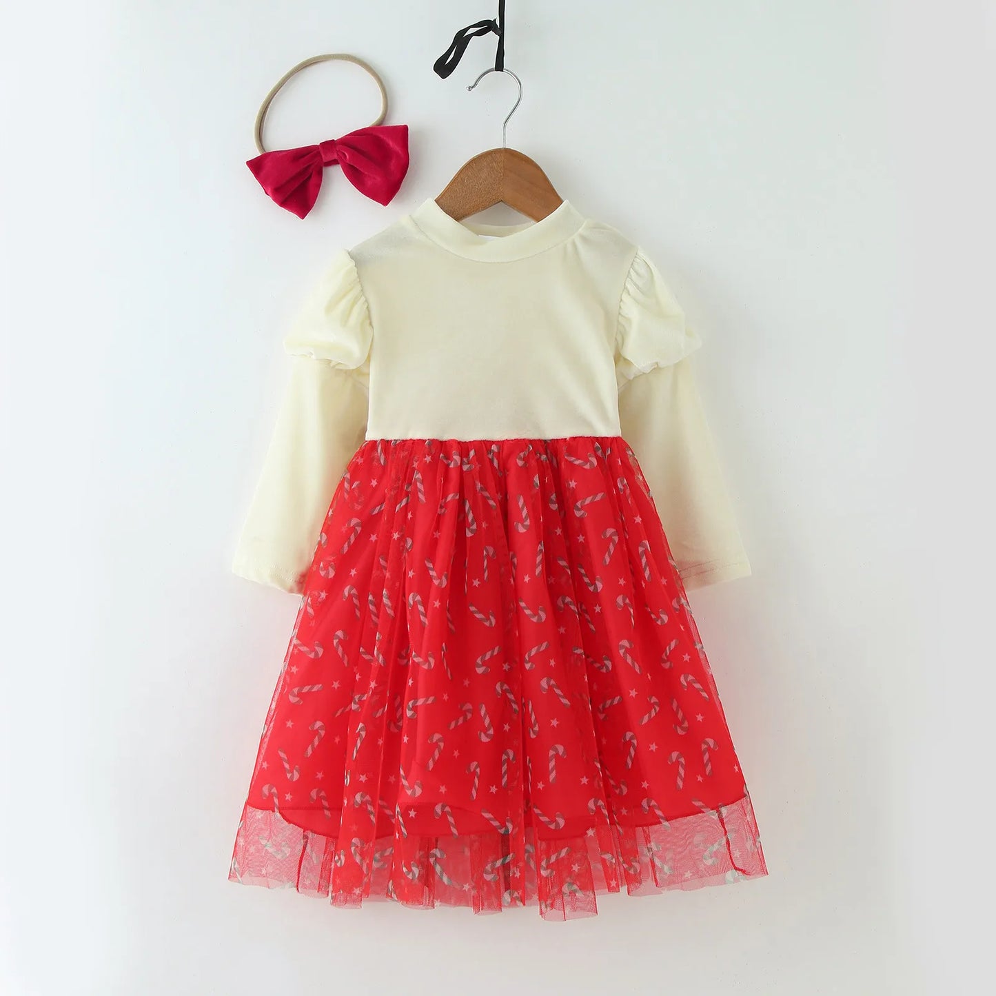 Ma&baby 6M-4Y Christmas Clothes Toddler Kid Baby Girl Dress Long Sleeve Tulle Tutu Party Dresses For Girl Xmas Princess Costumes