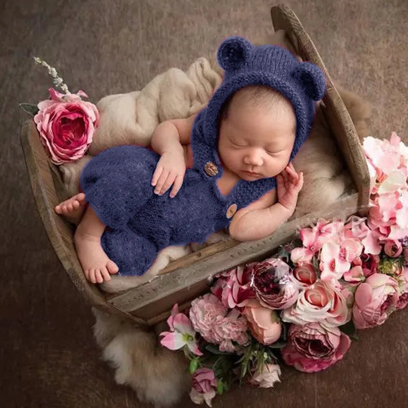 Newborn Photography Clothing New Children's Photography Clothing Newborn Baby Girl/Boy Costume Photo Photography Prop Romper Hat