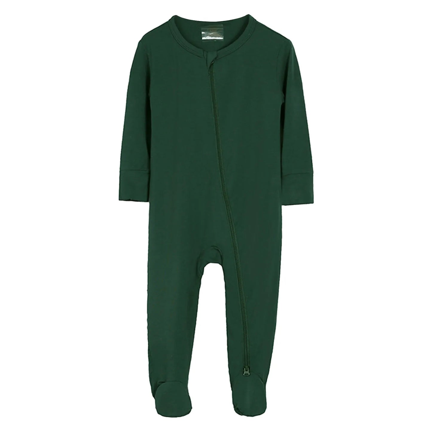 2024 Newborn Baby Bamboo Fiber Romper Solid Breathable Long Sleeve Clothes For 0-24M Boy Girl Jumpsuit Infant Loungewear Pyjamas