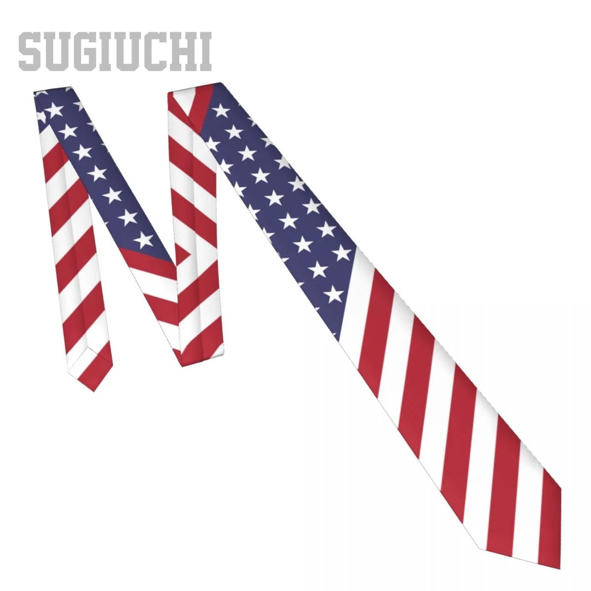 United States USA Flag American Emblem Men Women Neck Ties Casual Plaid Tie Suits Slim Wedding Party Business Necktie Gravatas