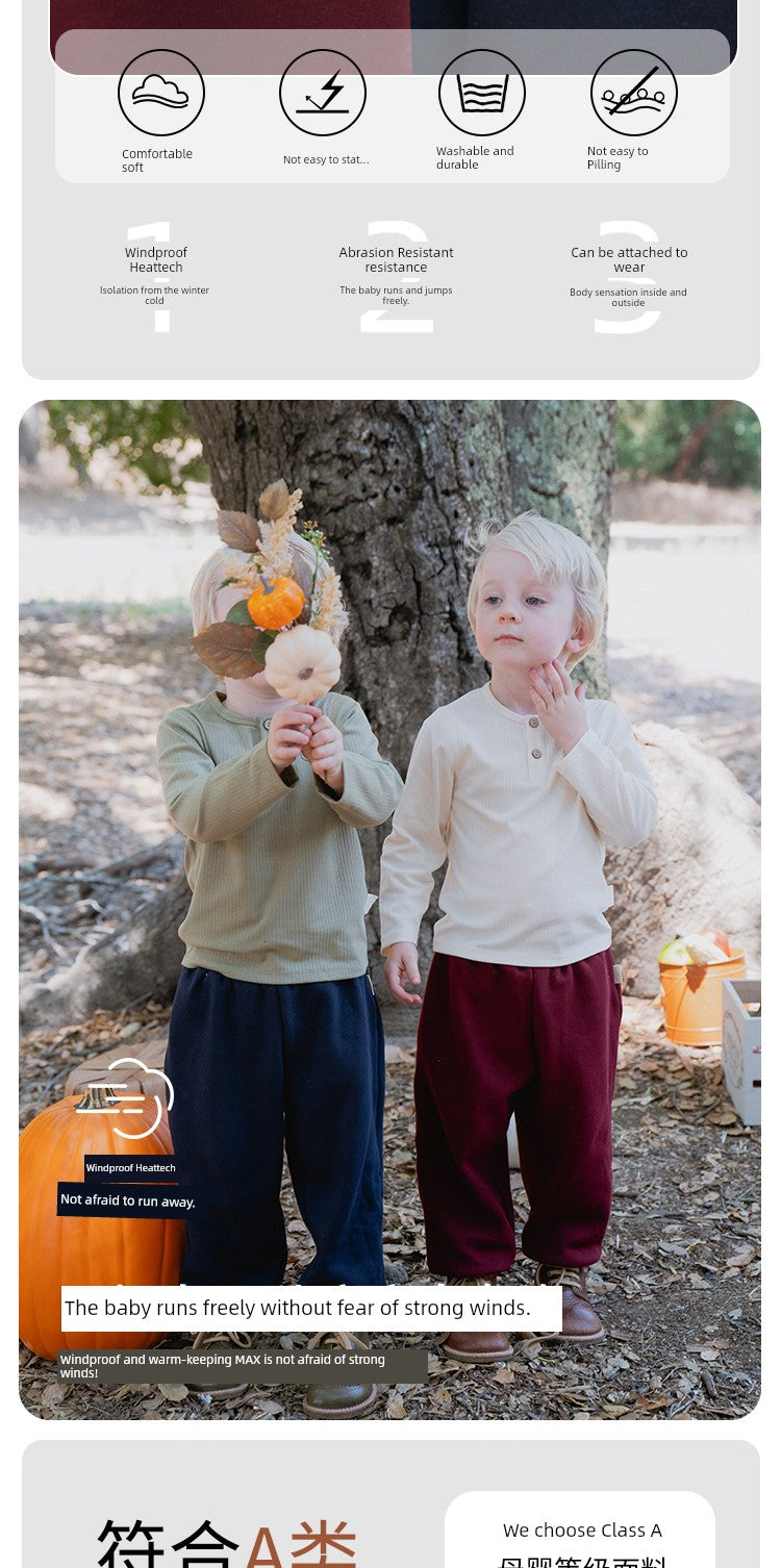 Boys and Girls out Sports Baby Winter Pants