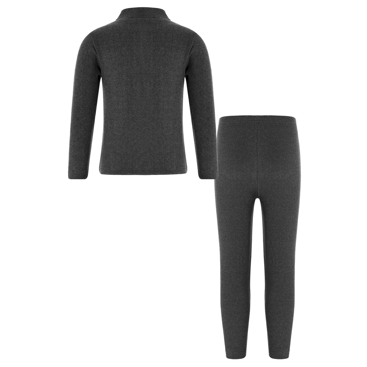 Teen Girls Boys Casual Outfit Sports Sets Turtleneck Long Sleeve Dolphins Print Thermal Top+Pants Warm Basic Underwear Sleepwear