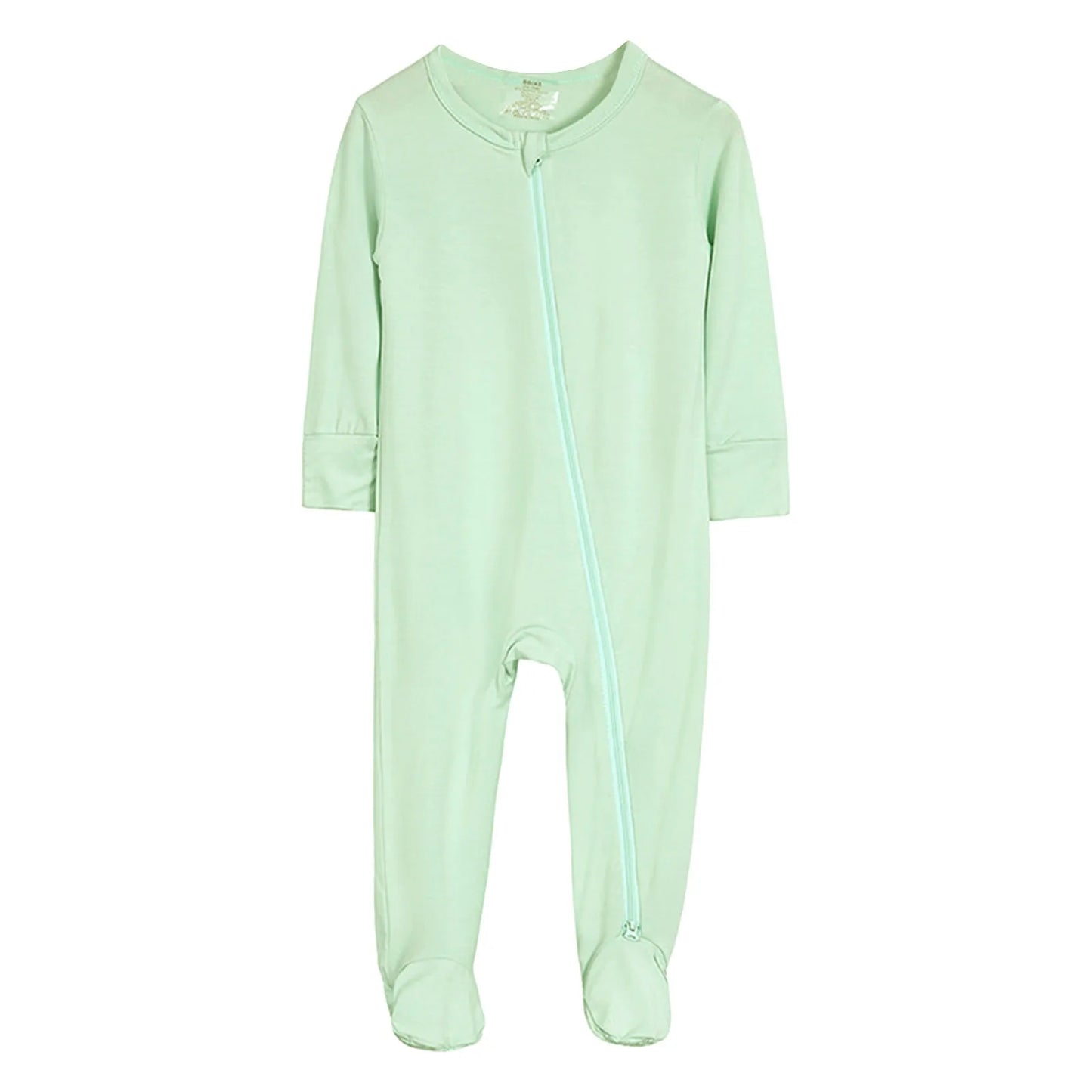 2024 Newborn Baby Bamboo Fiber Romper Solid Breathable Long Sleeve Clothes For 0-24M Boy Girl Jumpsuit Infant Loungewear Pyjamas