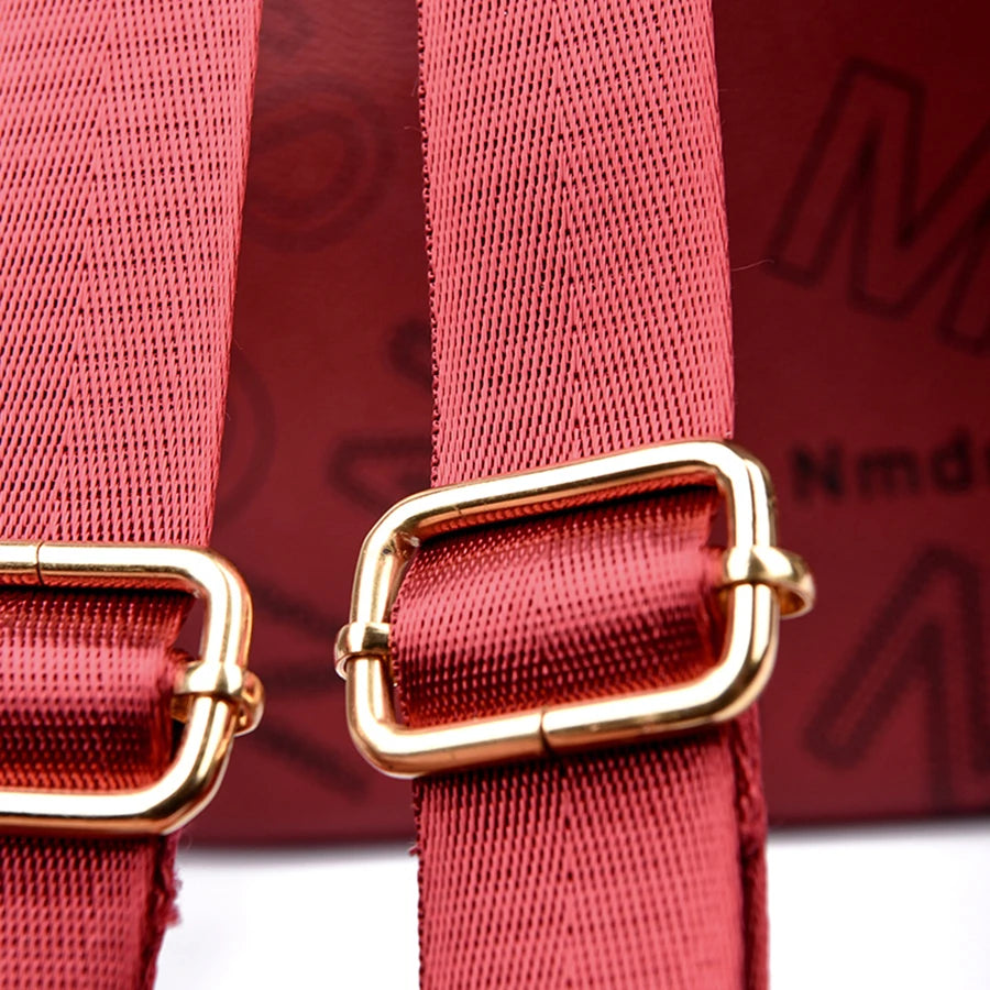 Luxury Designer Women Backpack High Quality Soft Leather Shoulder Bag Fashion School Bags Multifunction Rucksack Top-handle Bag