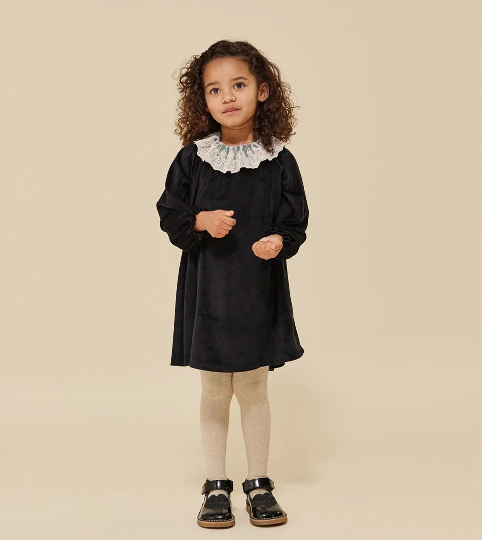 KS AW Children's Clothing Toddler Girls Velvet Patchwork Mesh Dresses Newborn Baby Christmas Rompers Lace Jumpsuit Climbing Suit