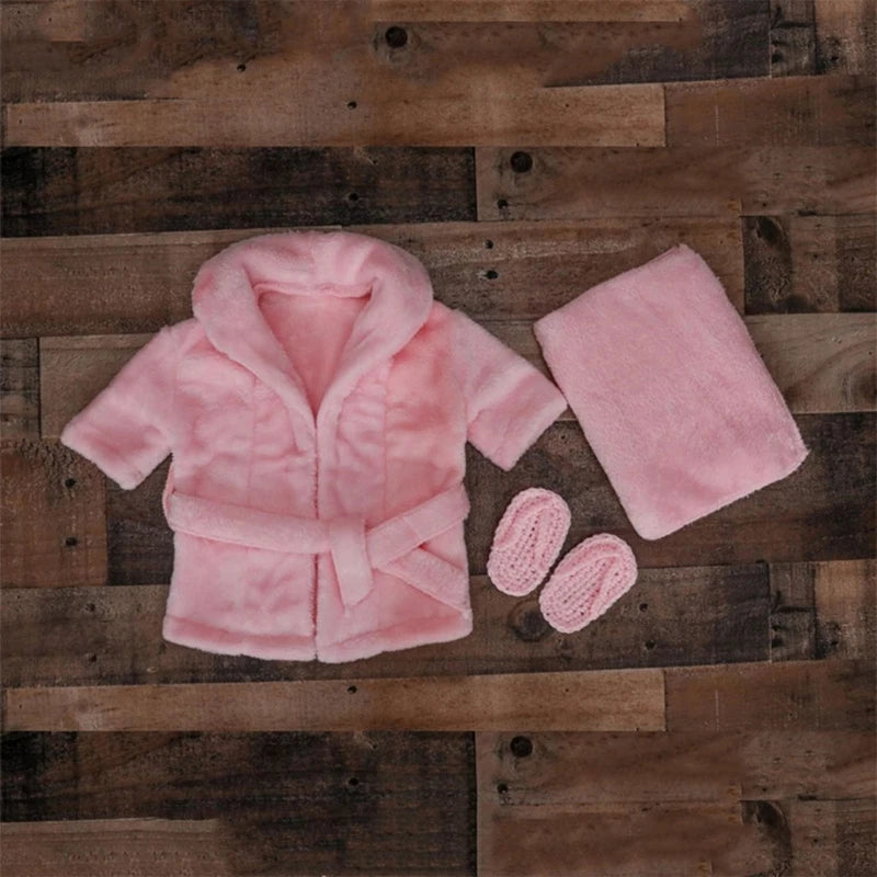 YYD Baby Plush Robe Sleepwear Boys Girls Autumn Winter Clothing Long Sleeve Bathrobe