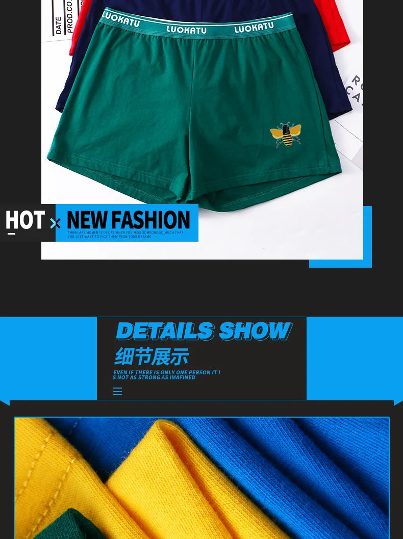 Youth Underwear Cotton Casual Breathable Comfortable Boxer Shorts for Men's Loose Fitting Oversized Aro Pants Boy Home Sleepwear