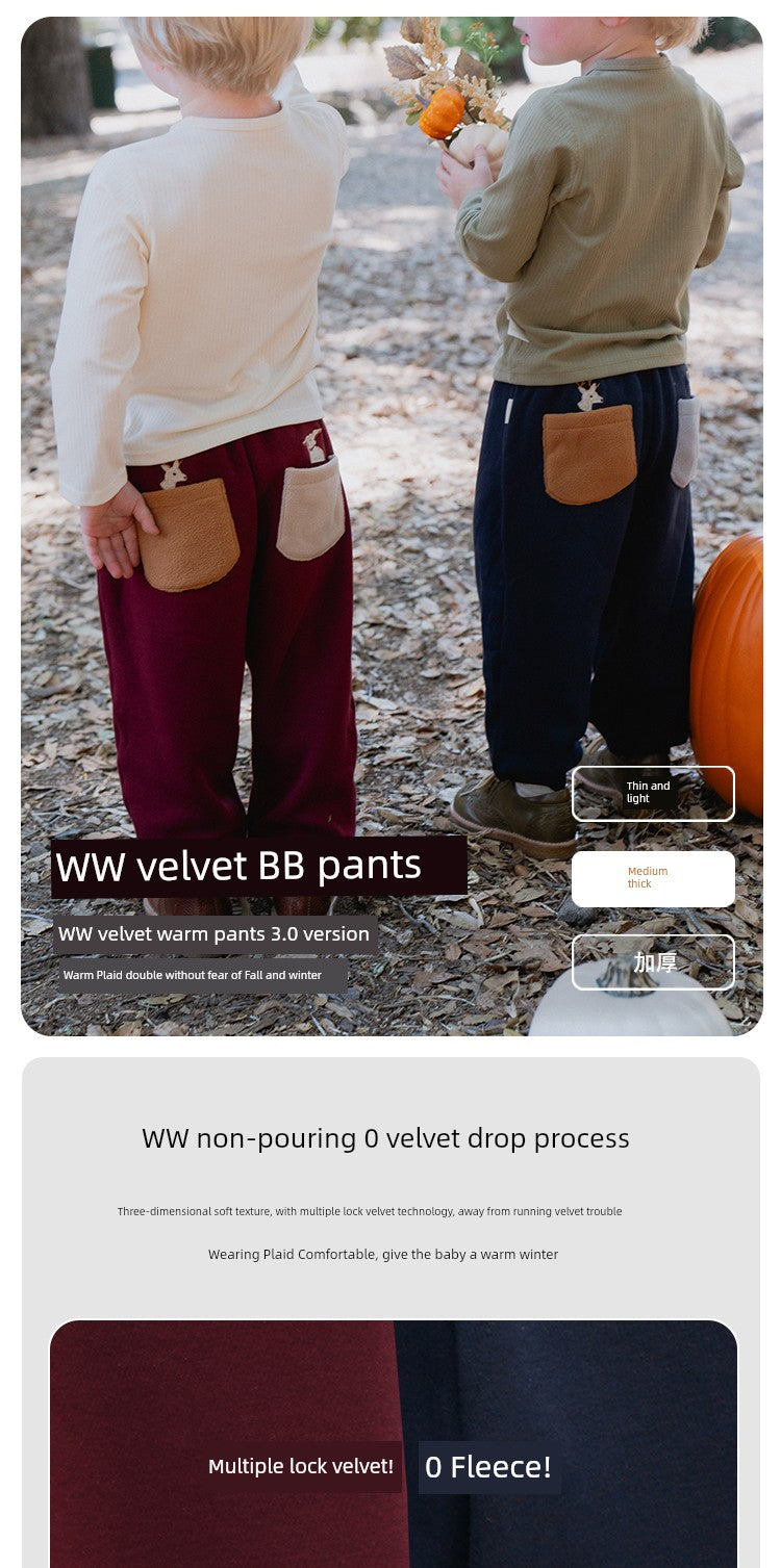 Boys and Girls out Sports Baby Winter Pants