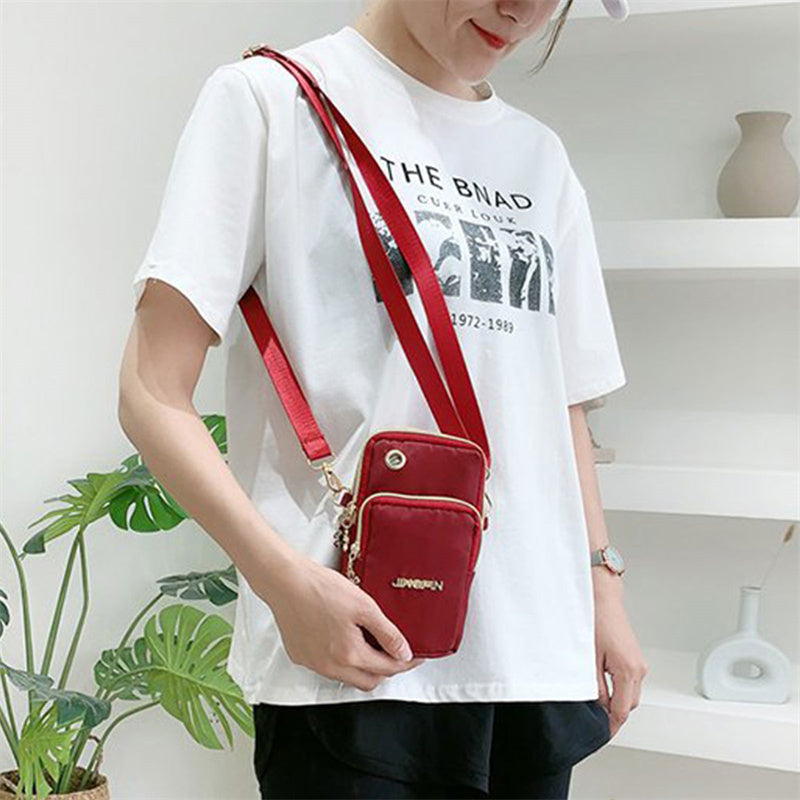 Female Messenger Purse Lady Wallet Waterproof Nylon Women CrossBody Bag Woman Small Shoulder Bags Mobile Phone Bags Mini Bolso