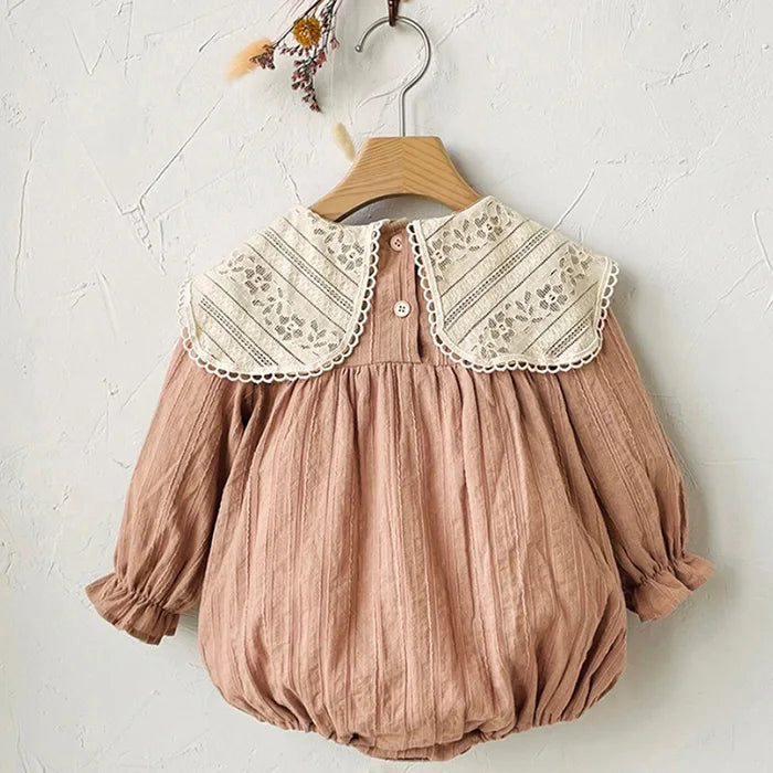 2024 New Spring Sister Clothes 0-3Yrs Kids Princess Dresses Toddler Baby Bodysuits Long Sleeved Cotton Baby Girls Party Dress