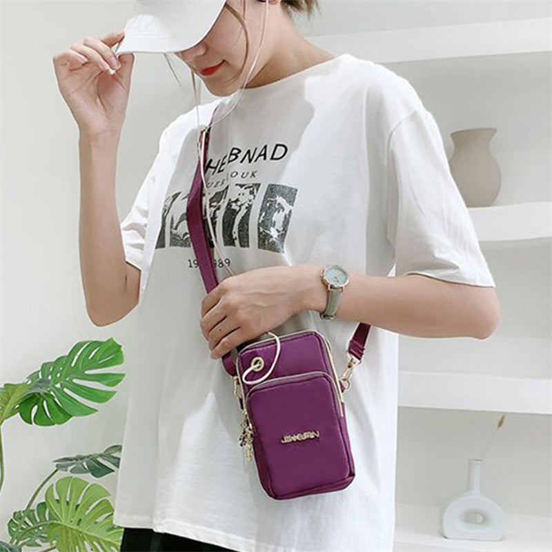Female Messenger Purse Lady Wallet Waterproof Nylon Women CrossBody Bag Woman Small Shoulder Bags Mobile Phone Bags Mini Bolso