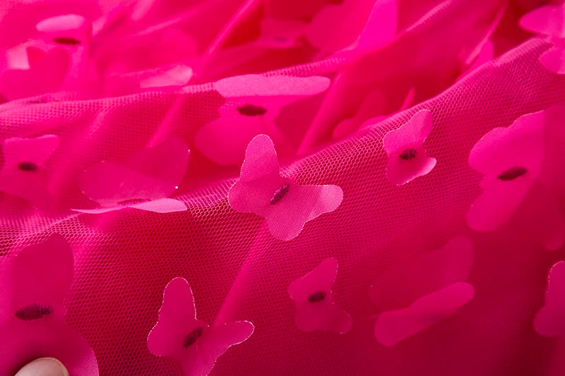 Butterfly Newborn Baby Dress New Summer Cute Baby Girls Clothes Tulle Lace Embroidery Infant Party Clothing 1 -5Y Birthday Dress