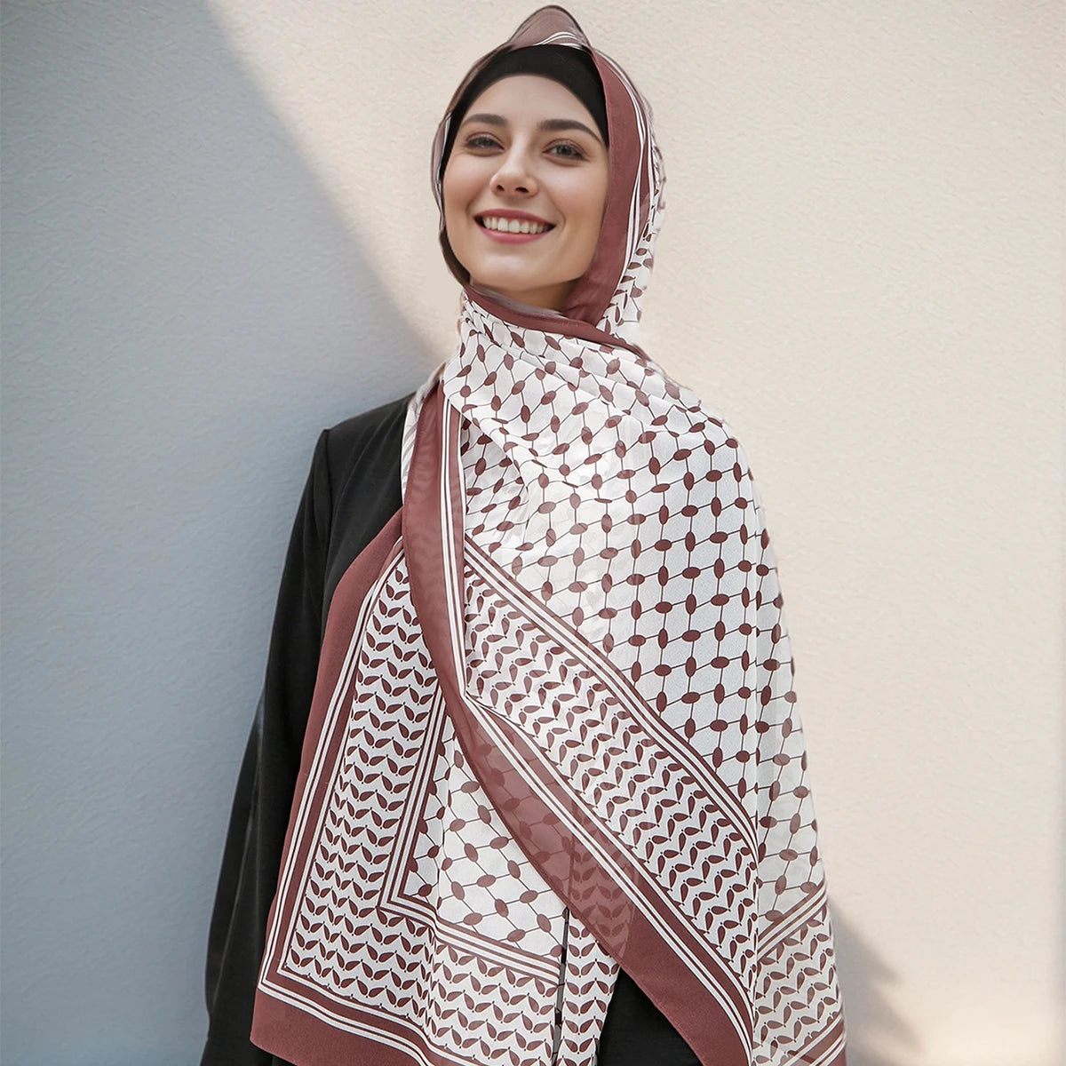 New Chiffon Printed Long Scarf Female Arab Shawl Scarf Muslim Turban Hat Inner Hijab Caps Islamic Underscarf Women Combination