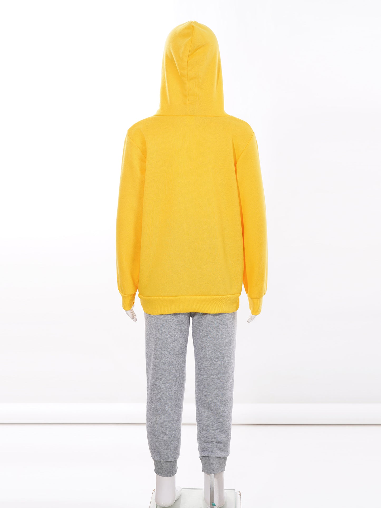 Kids Boys Girls Letter Printed Sport Suit Tracksuit Long Sleeve Hooded Pullover with Elastic Waistband Pants