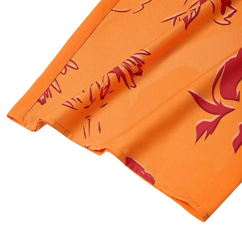 Plus Size 5XL VONDA Women Summer Jumpsuits Sexy V-Neck Flare Sleeve Printed Long Romper Casual High Elastic Waist Playsuits