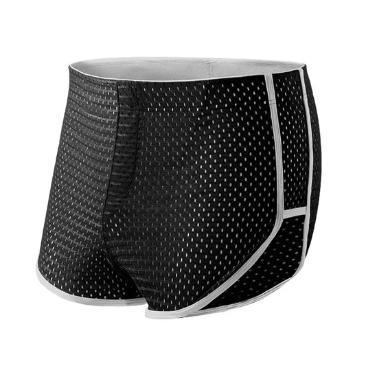 Casual Underwear Man Mesh Breathable Solid Color Sports Shorts And Underpants Briefs Aro Pantss For Men