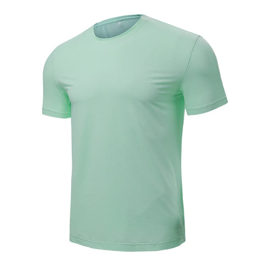 2024 Summer Sports Mens Tee-Shirt Men/Women's Gyms Fitness Short sleeve T-shirt Male quick-dry running Workout Tees Tops Men clothing