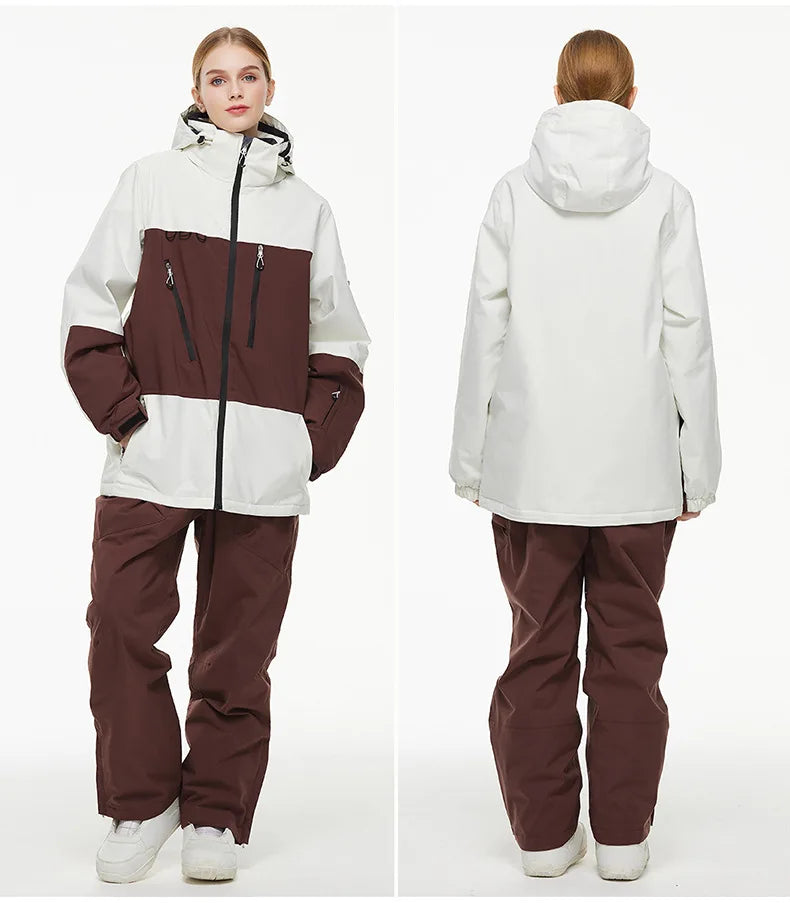 Cheaper, Snow Suit,  Snowboard Outdoor Sports  Snowboard Jacket Sets,  Ski Coat and Strap Pant,Boy‘s and Girl's Ski Jumpsuit